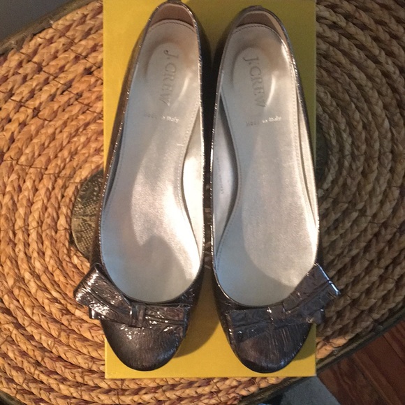 J Crew Pipa Mirror Ballet Flat Shoes - Picture 7 of 8